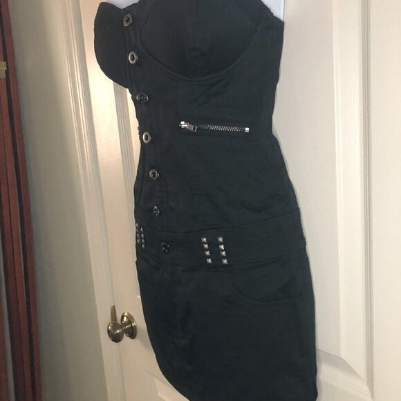 Guess Denim Black Skirtall Size XS - Picture 2 of 7